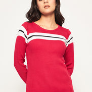 Pink Striped Sweater
