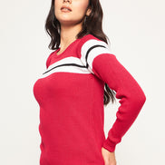 Pink Striped Sweater