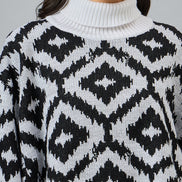 White High Neck Sweater