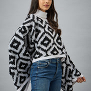 White High Neck Sweater