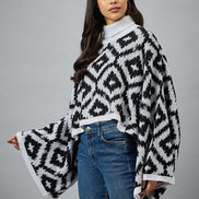 White High Neck Sweater