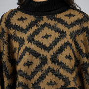 Black High Neck Sweater