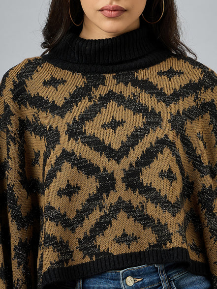 Black High Neck Sweater