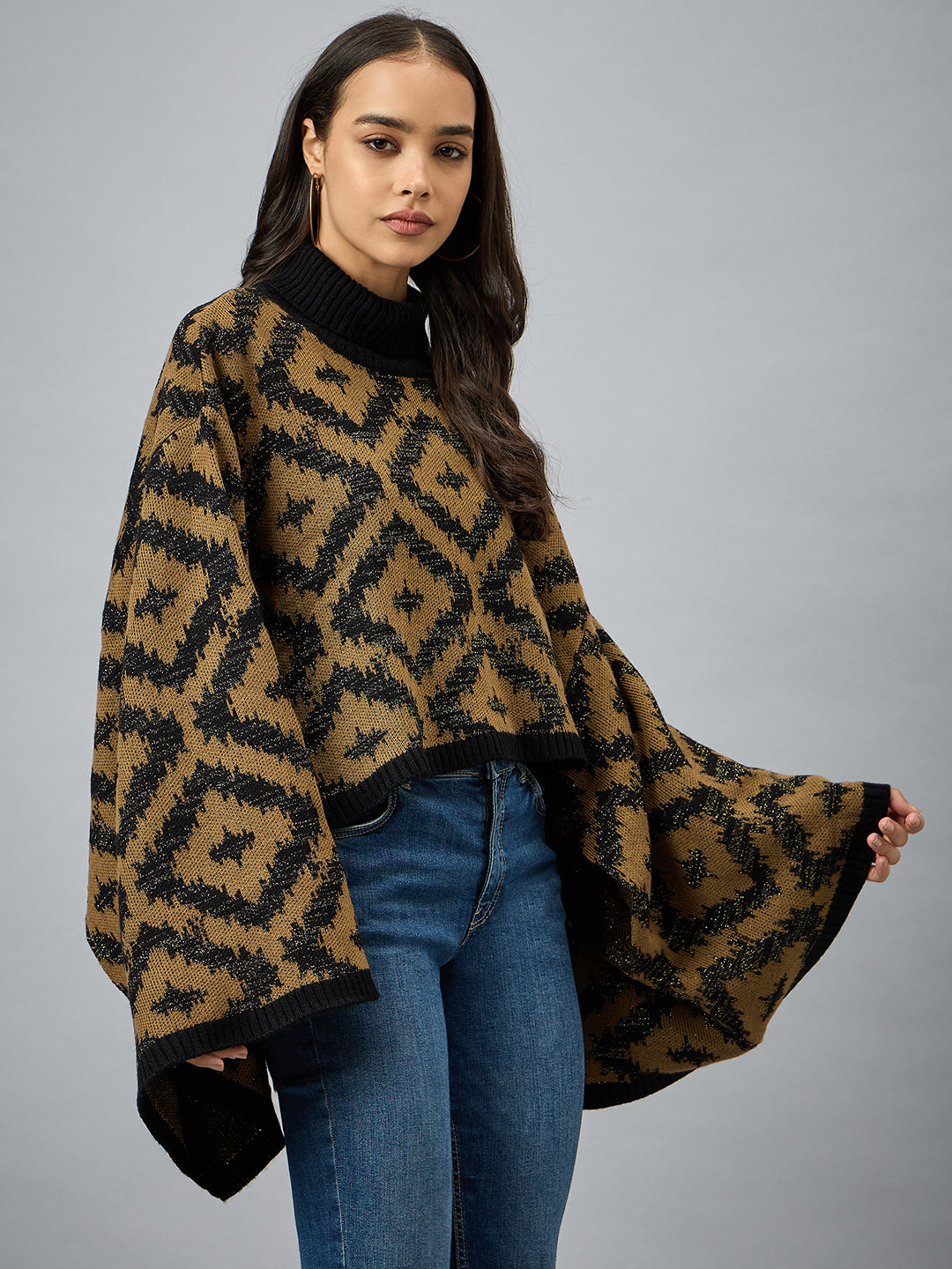 Black High Neck Sweater