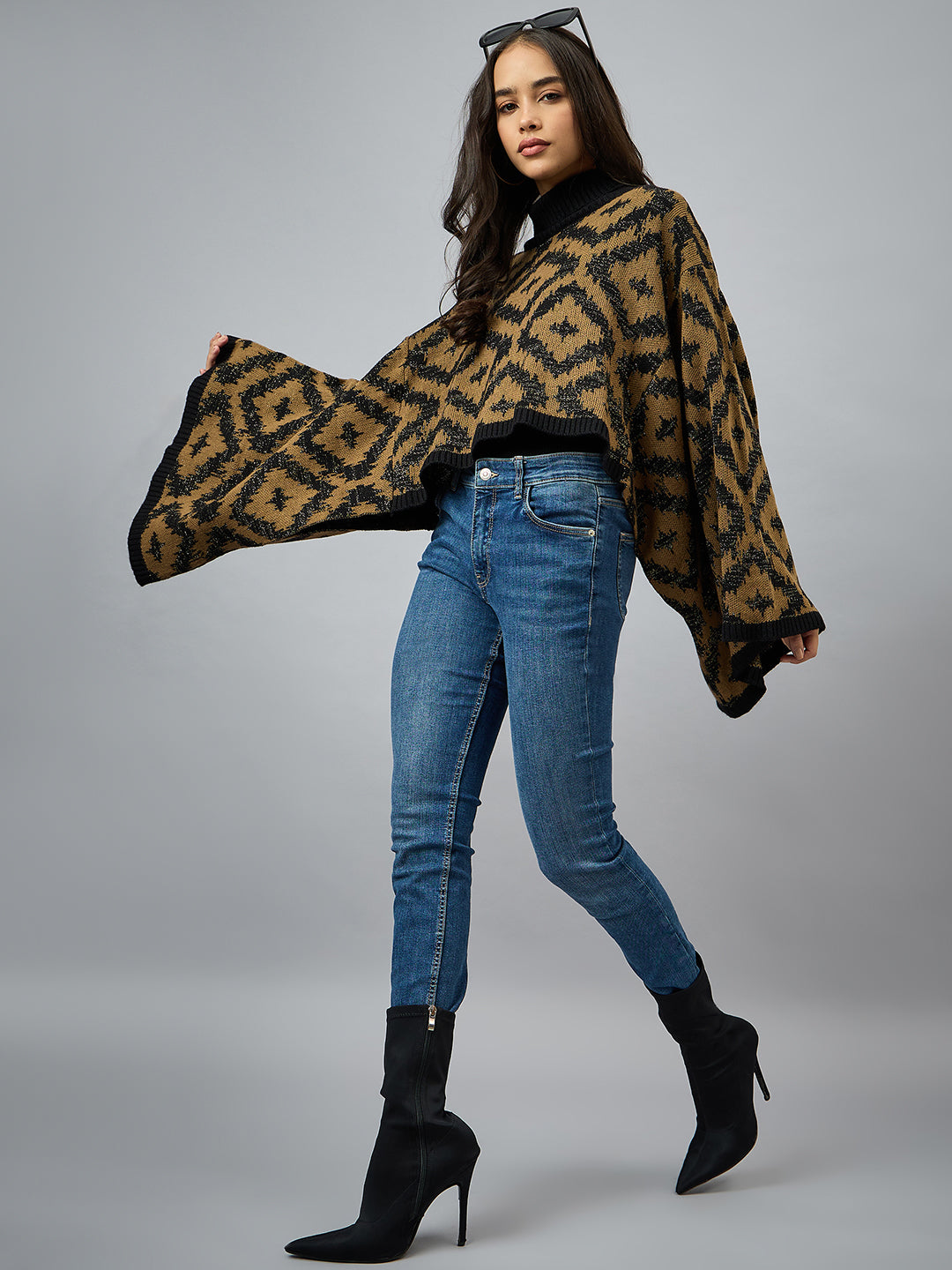 Black High Neck Sweater