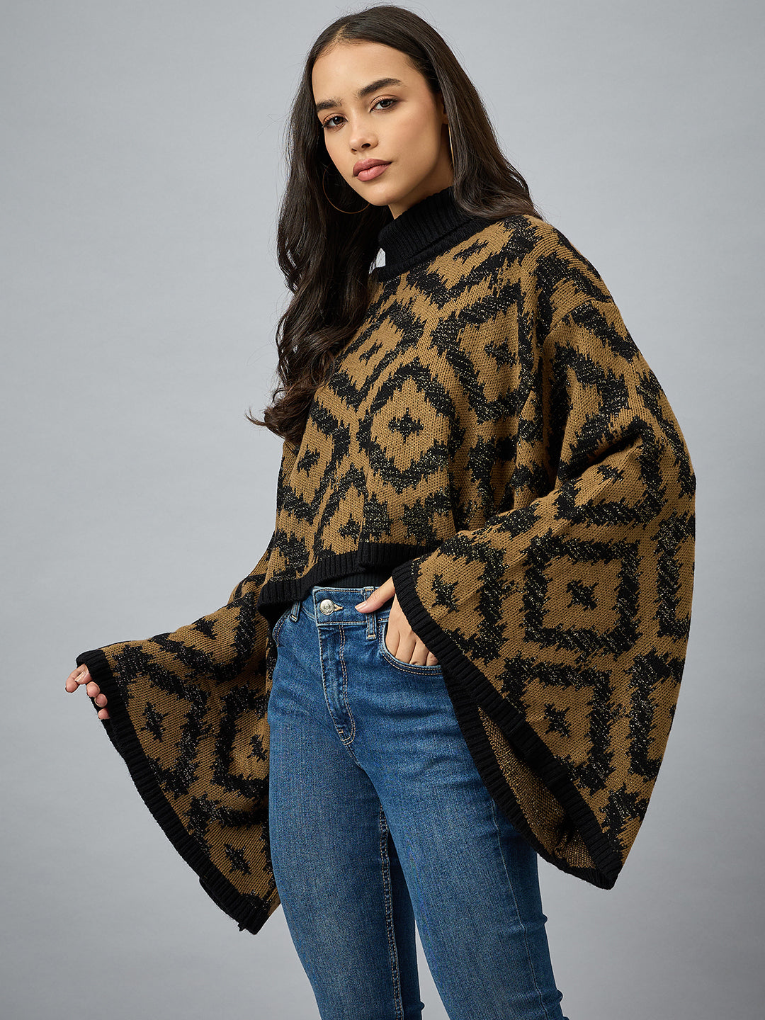 Black High Neck Sweater