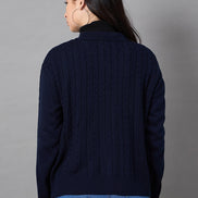 Off White Collared Neck Sweater