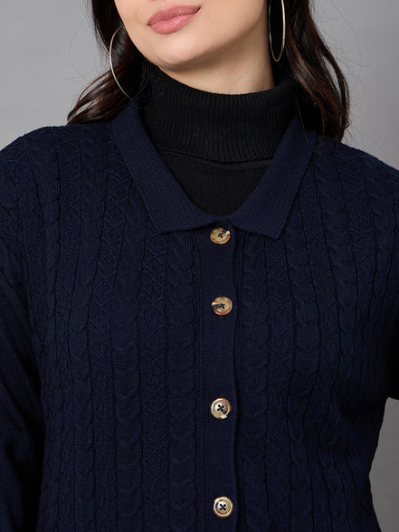 Off White Collared Neck Sweater