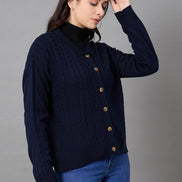 Off White Collared Neck Sweater