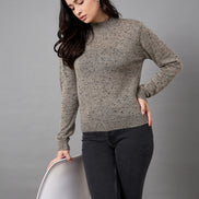 Grey Round Neck Sweater
