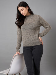 Grey Round Neck Sweater
