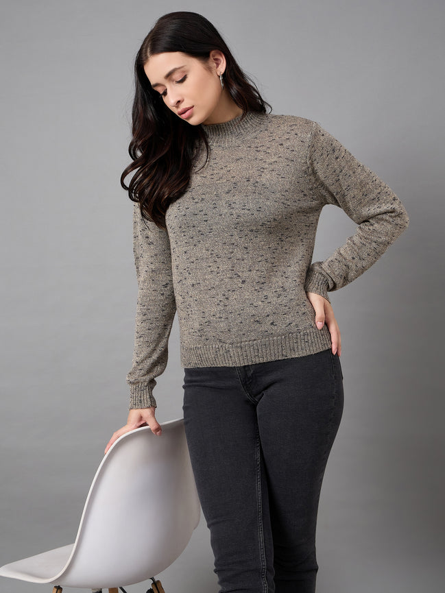 Grey Round Neck Sweater