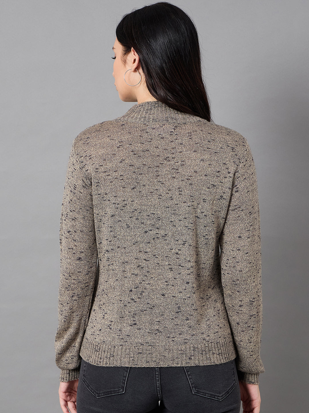 Grey Round Neck Sweater