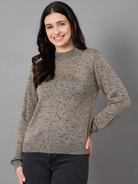 Grey Round Neck Sweater