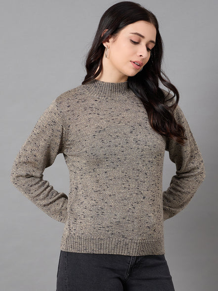 Grey Round Neck Sweater