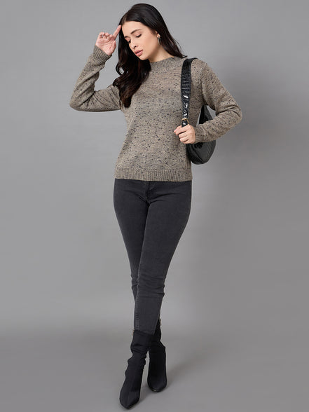 Grey Round Neck Sweater
