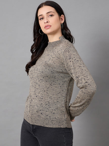 Grey Round Neck Sweater