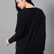 Black Round Neck Sweater