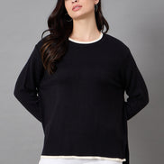 Black Round Neck Sweater