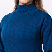 Blue Solid Dress