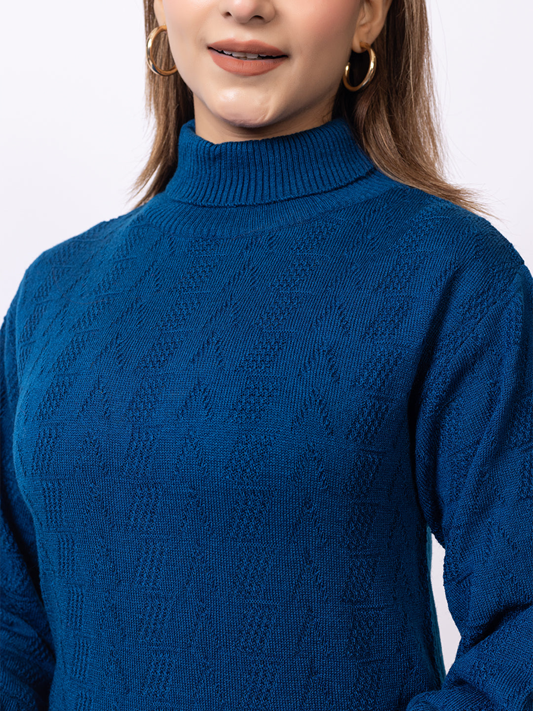Blue Solid Dress