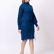 Blue Solid Dress