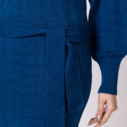 Blue Solid Dress