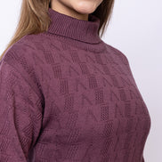 Mauve Solid Dress