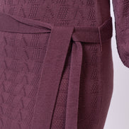 Mauve Solid Dress