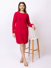 Pink Solid Dress