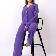 Blue Solid Co-Ord Set