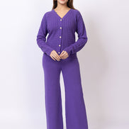 Blue Solid Co-Ord Set