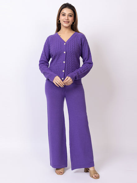 Blue Solid Co-Ord Set