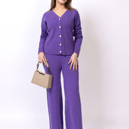 Blue Solid Co-Ord Set