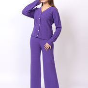 Blue Solid Co-Ord Set