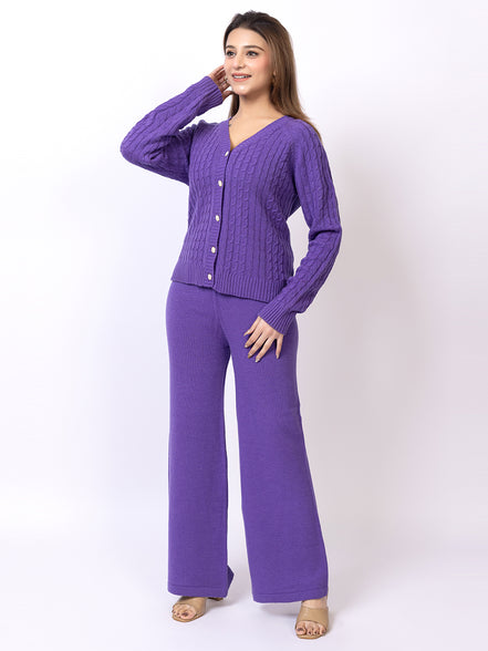 Blue Solid Co-Ord Set