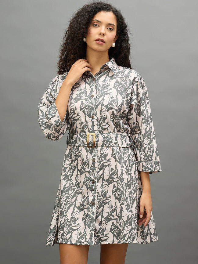 Women Green Regular Fit Dress