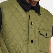 Olive Front Zipper Jacket