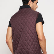 Wine Front Zipper Jacket