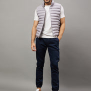 Grey Front Zipper Jacket