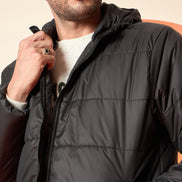 Black Hooded Jacket