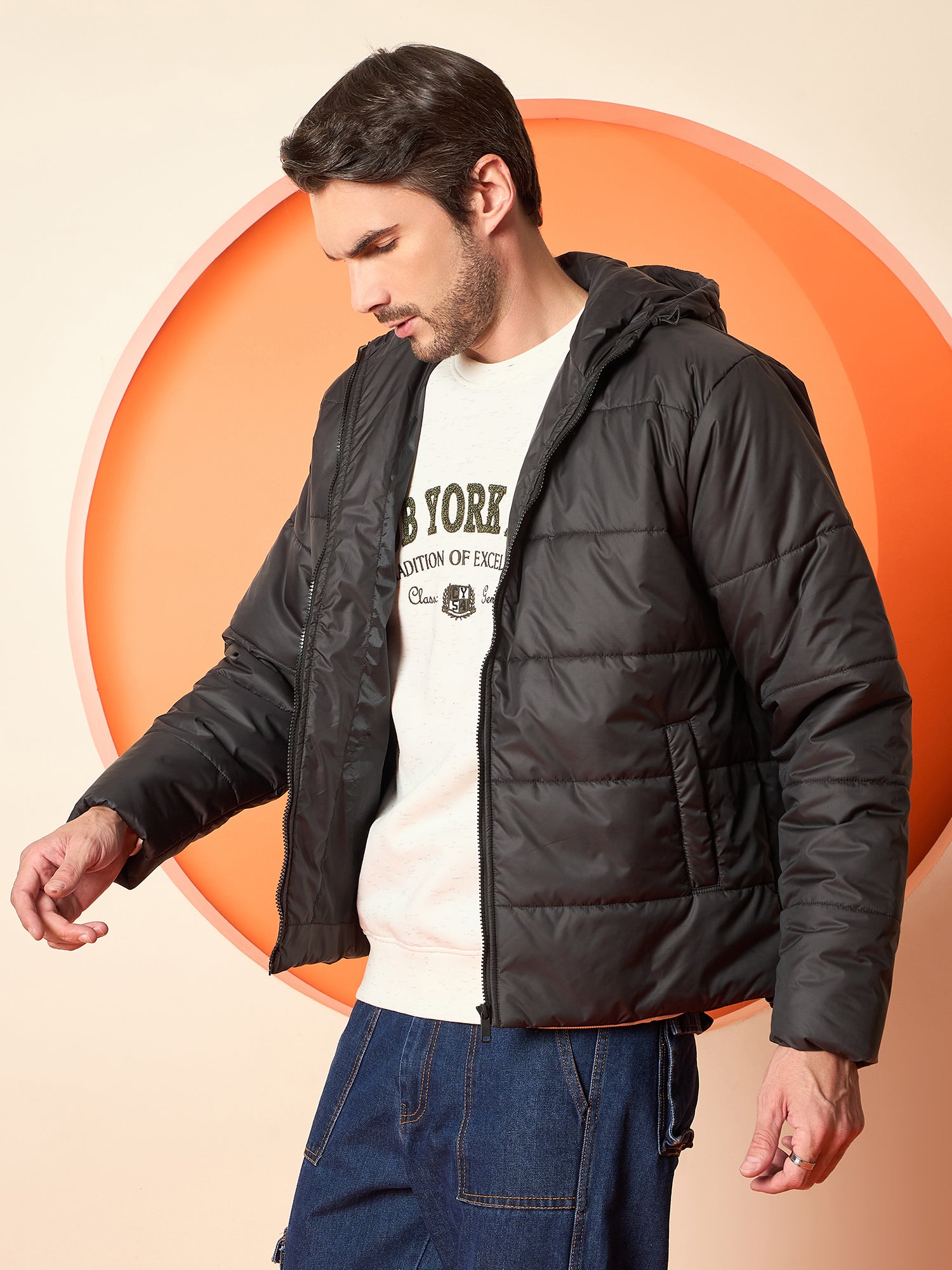 Black Hooded Jacket
