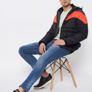 Green Colourblocked Jacket