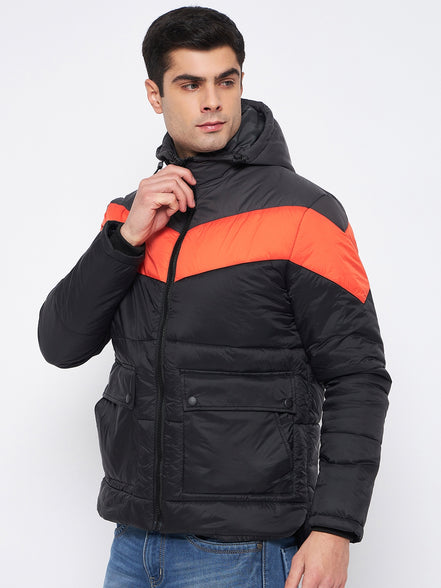 Green Colourblocked Jacket