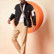 Black High Neck Jacket