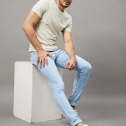 Light Blue Solid Jean