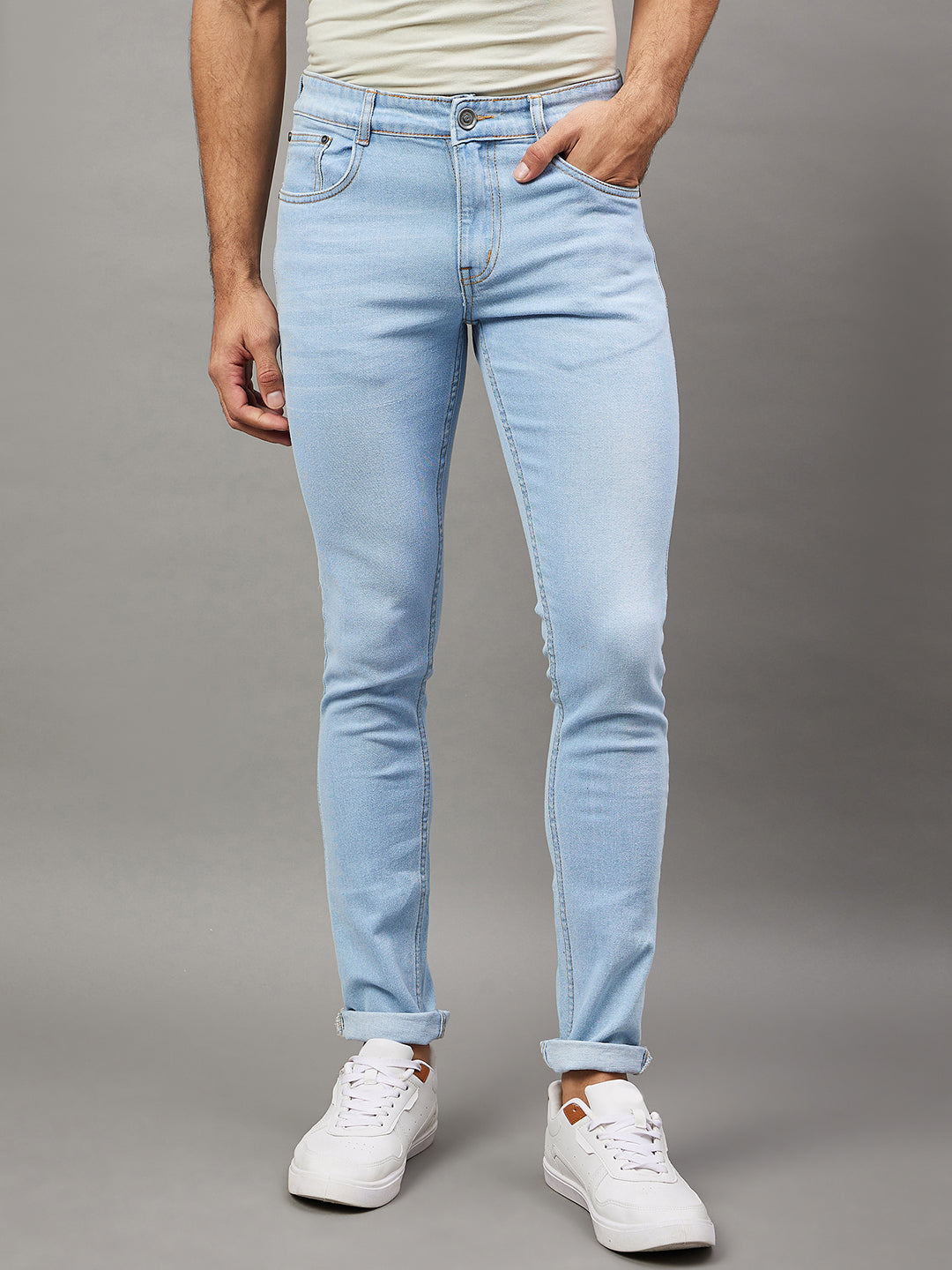 Light Blue Solid Jean