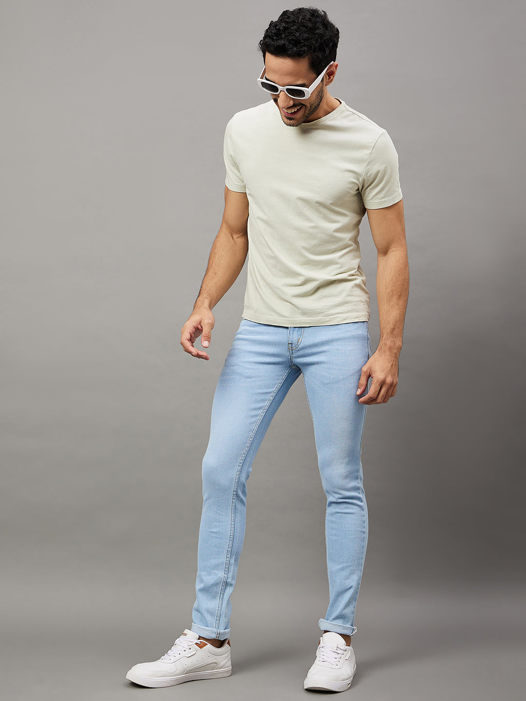 Light Blue Solid Jean