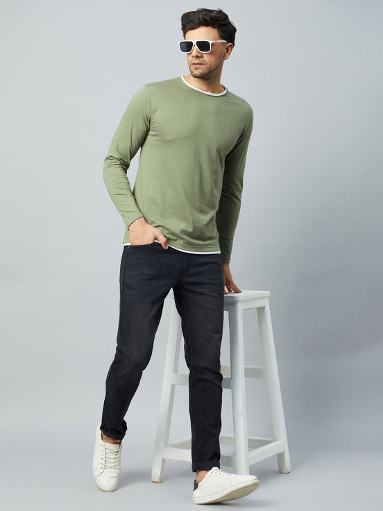 Black Slim Fit Solid Jogger
