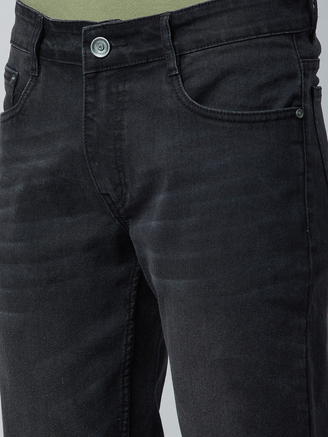 Black Slim Fit Solid Jogger